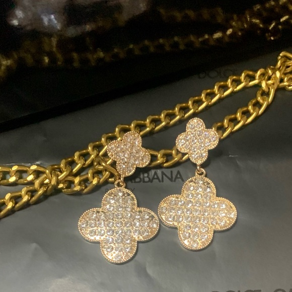 COPY 💥2💥- 💫ARETES FANTASÍA 💫DIAMANTES SINTÉTICOS💫GOLD 💫NUEVOS💫#AD23 - Picture 10 of 10